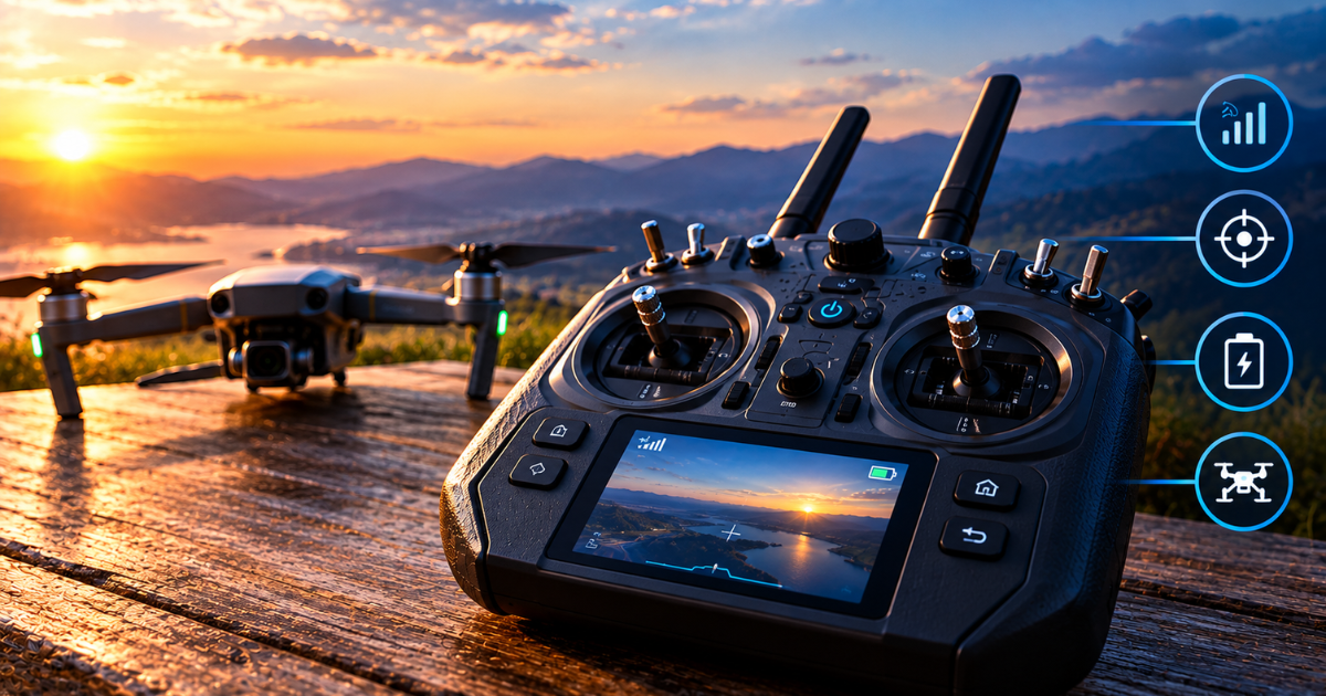 Controle remoto de drone