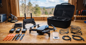 Kit de equipamentos para iniciantes em drone