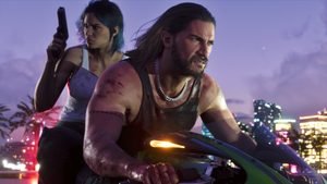 Jason e Lucia na moto em fuga
